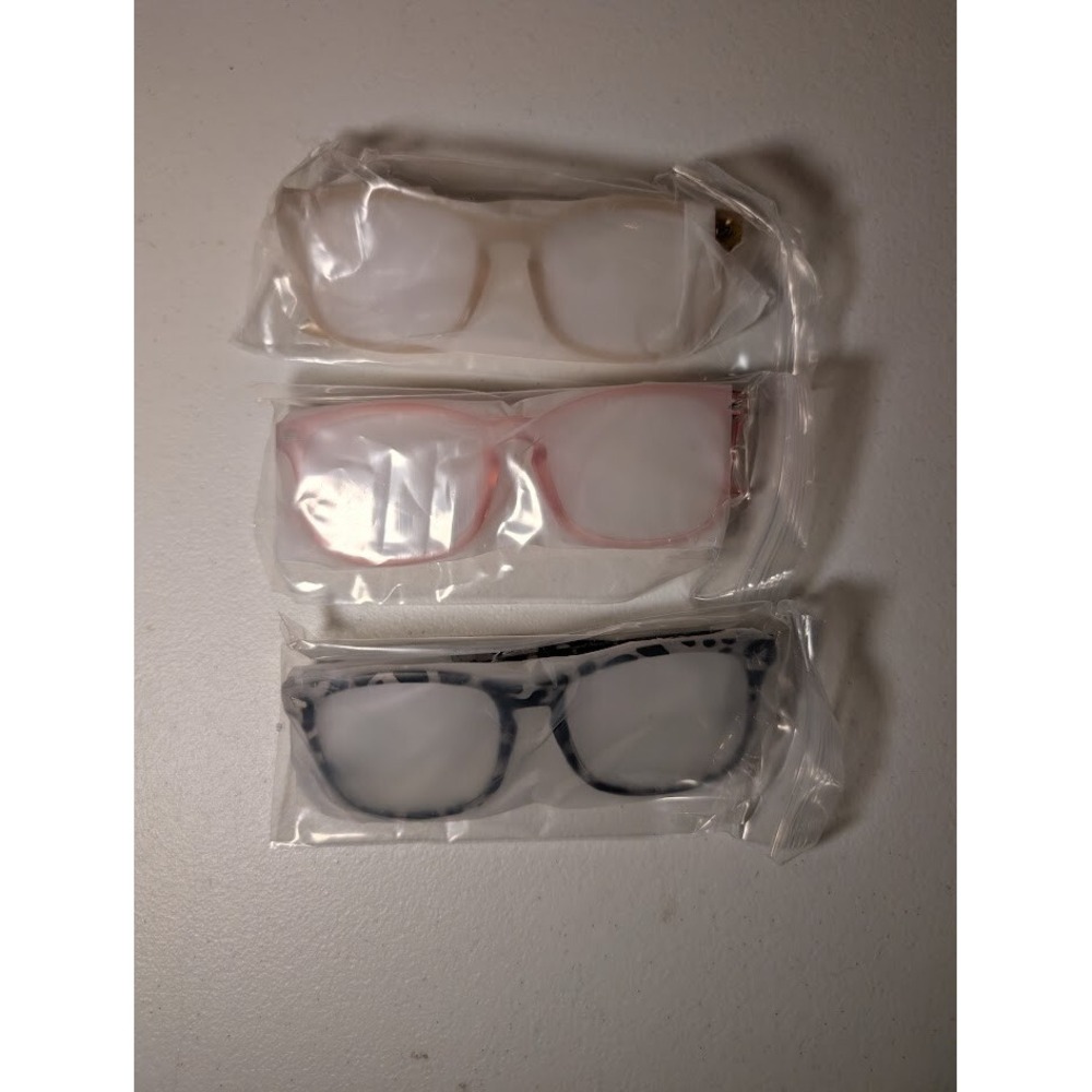 3-Pack Blue Light Blocking Glasses - Assorted Colors, Anti-Eye Strain‎